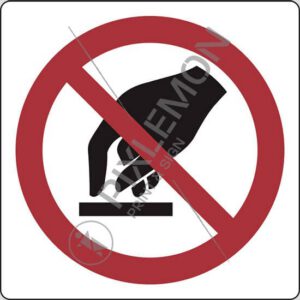 oznaka (ne dotikaj se - do not touch)