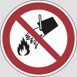 cartello (do not extinguish with water)