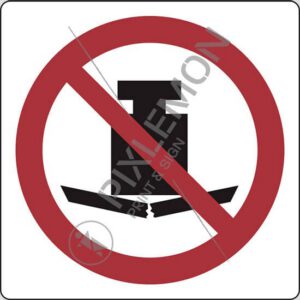 cartello (vietato appoggiare carichi pesanti - no heavy load)
