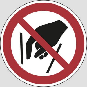cartello (no reaching in)