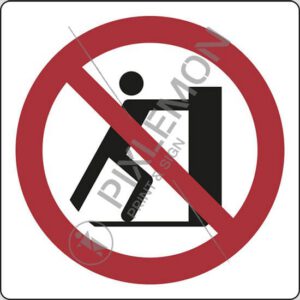 cartello (vietato spingere - no pushing)