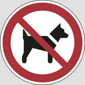 cartello (no dogs)