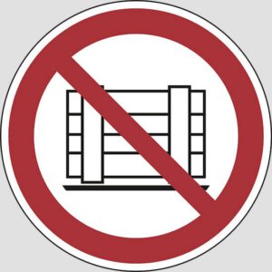 cartello (do not obstruct)