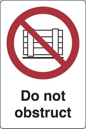 Ne ovirajte - Do not obstruct