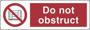 Ne ovirajte - Do not obstruct