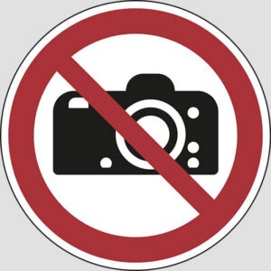 cartello (no photography)