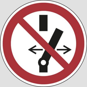 cartello (do not alter the state of the switch)