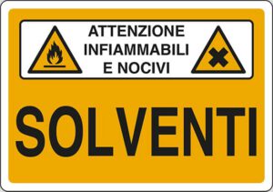 cartello SOLVENTI