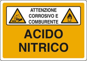 cartello ACIDO NITRICO