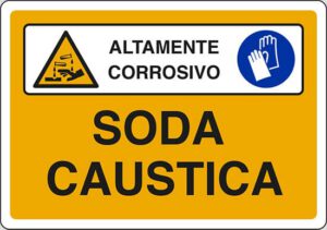 cartello SODA CAUSTICA