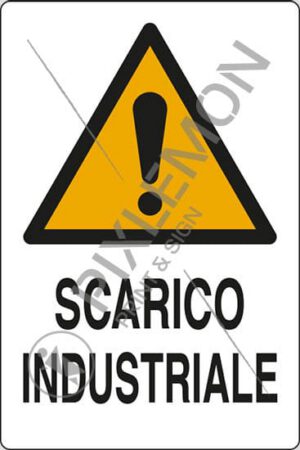 cartello SCARICO INDUSTRIALE