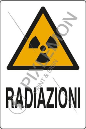 cartello RADIAZIONI