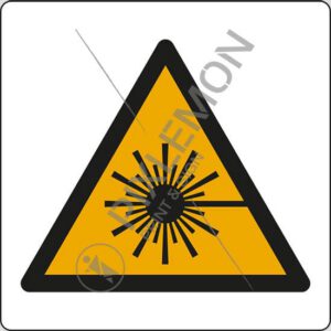 cartello (pericolo raggio laser - warning: laser beam)