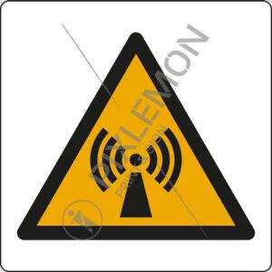 cartello (pericolo radiazioni non ionizzanti - warning: non-ionizing radiation)
