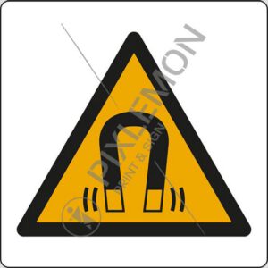 cartello (pericolo campo magnetico - warning: magnetic field)