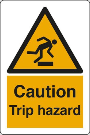 Caution Trip hazard