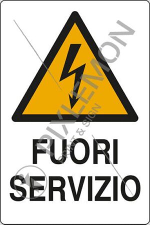 cartello FUORI SERVIZIO
