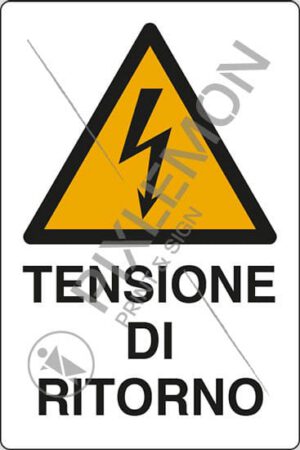 cartello TENSIONE DI RITORNO