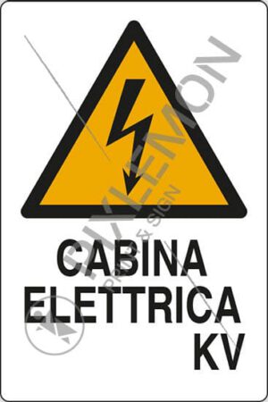 cartello CABINA ELETTRICA  KV