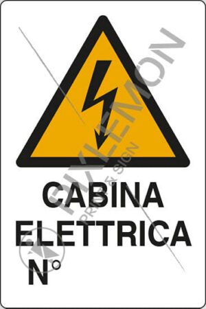 cartello CABINA ELETTRICA N°