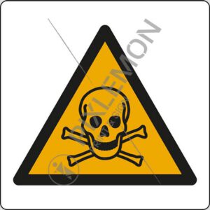 cartello (pericolo sostanze tossiche - warning: toxic material)