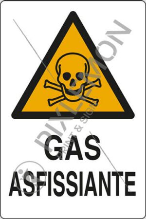 cartello GAS ASFISSIANTE