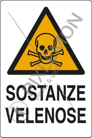 cartello SOSTANZE VELENOSE