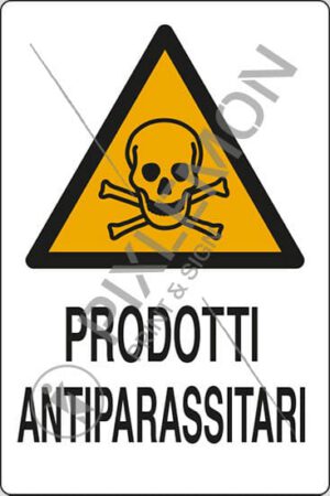 cartello PRODOTTI ANTIPARASSITARI