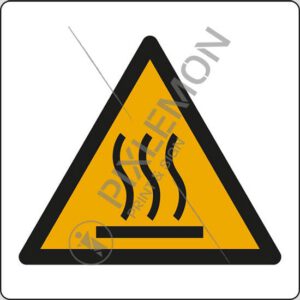 cartello (pericolo superficie calda - warning: hot surface)