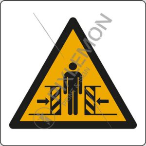 cartello (pericolo di schiacciamento - warning: crushing)