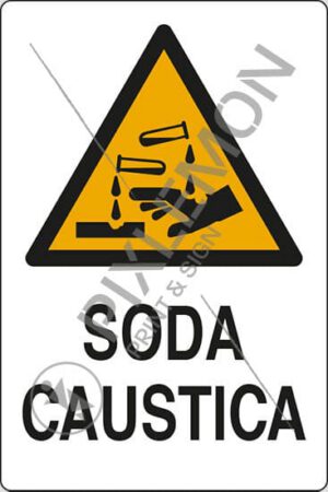 cartello SODA CAUSTICA