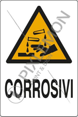 cartello CORROSIVI