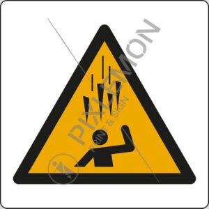cartello (avvertimento: caduta ghiaccio  - warning: falling ice)