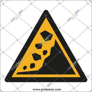 cartello (Attenzione; zona franosa - Warning; Landslide zone)