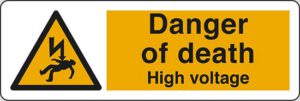 Danger of death High voltage